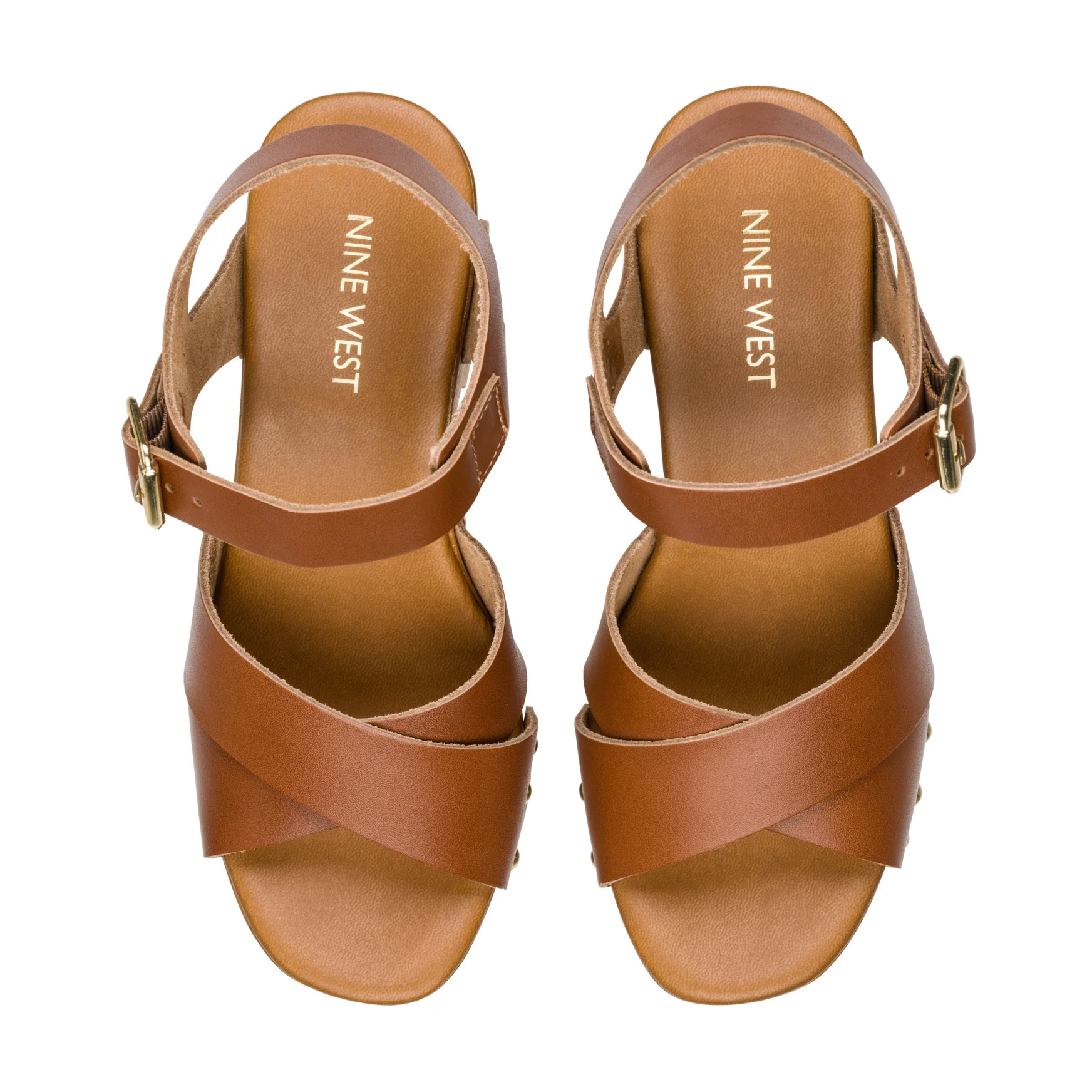 Corts Studded Leather Wedge Sandals - Image 5