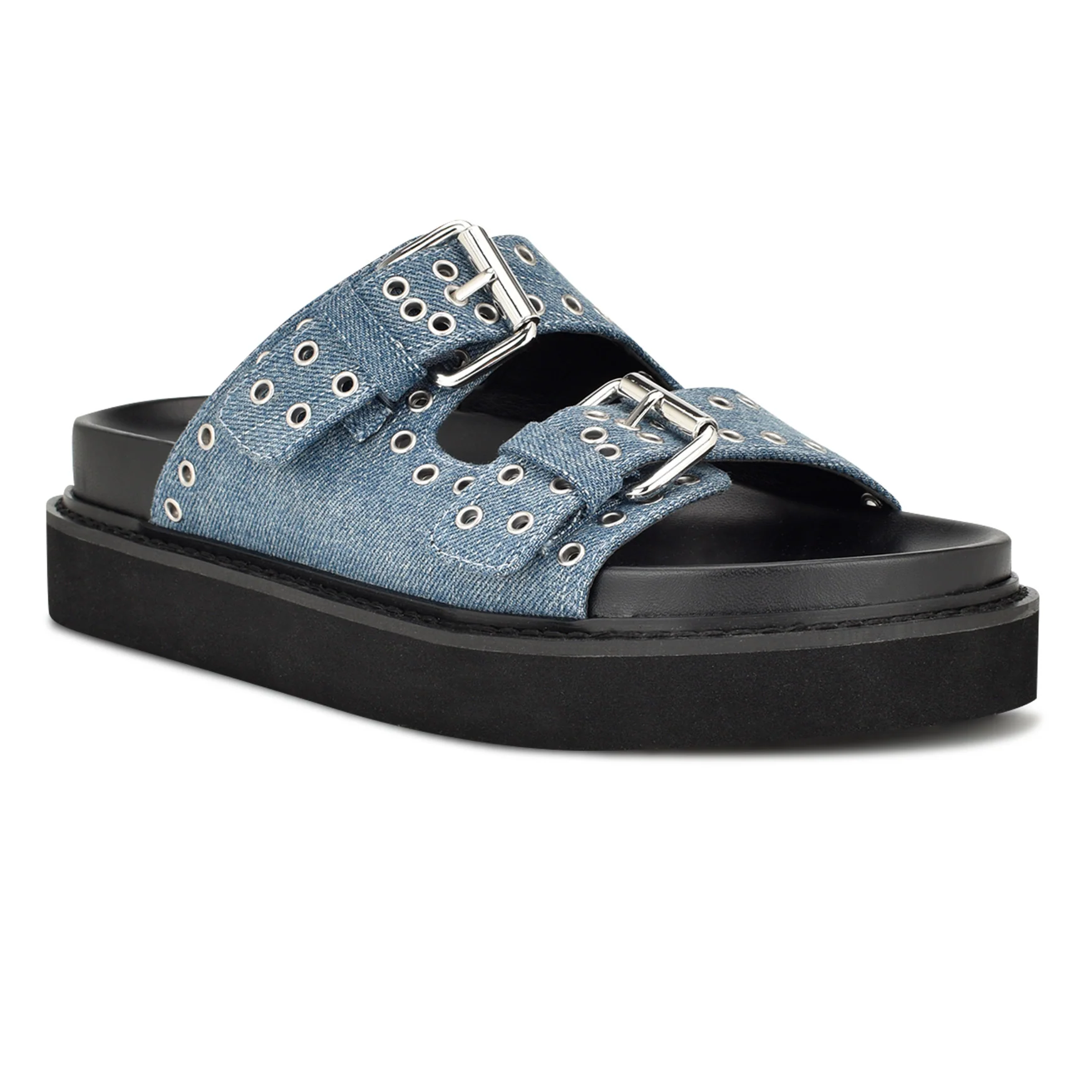 Eleny Buckle Slide Sandals - Image 2