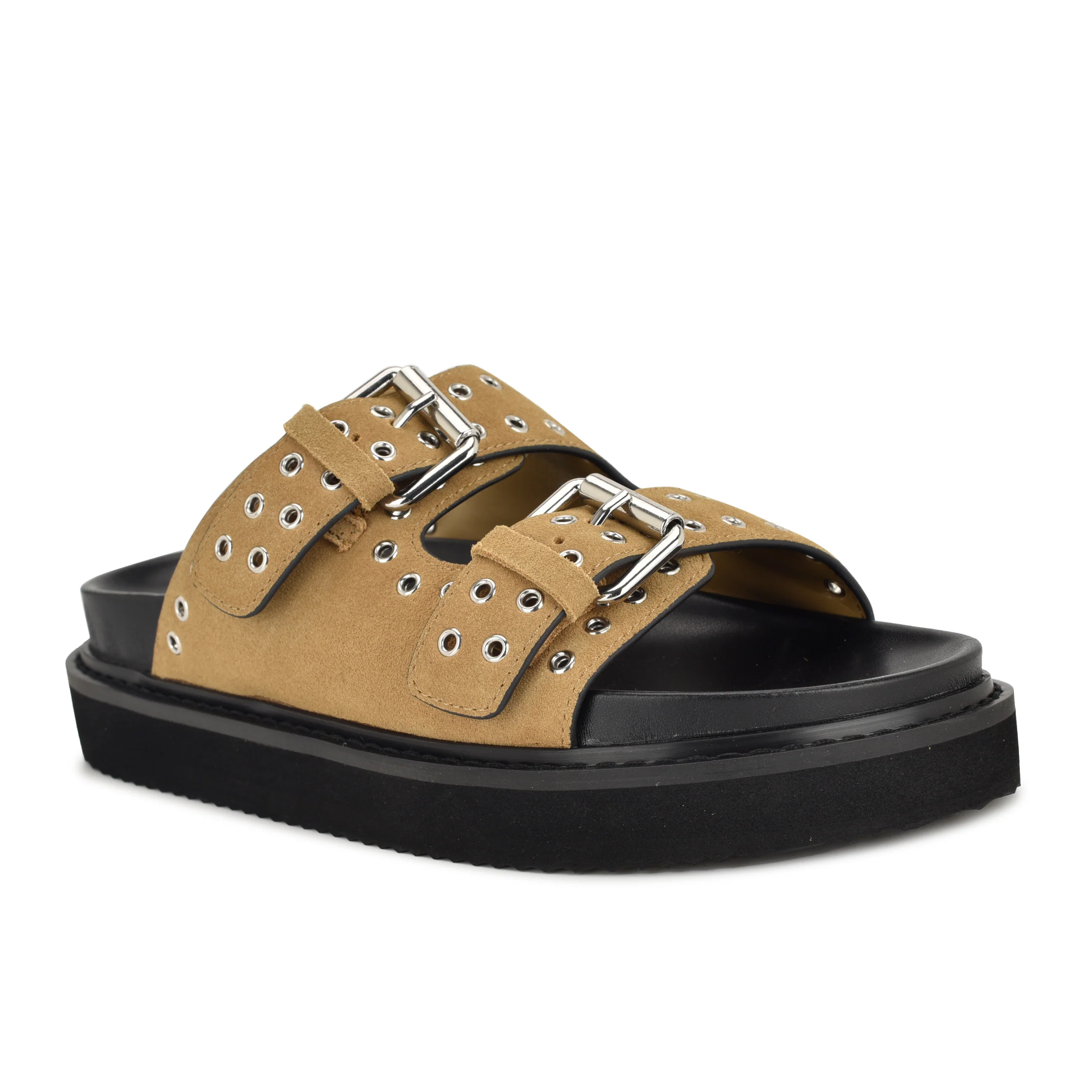 Eleny Buckle Slide Sandals - Image 2