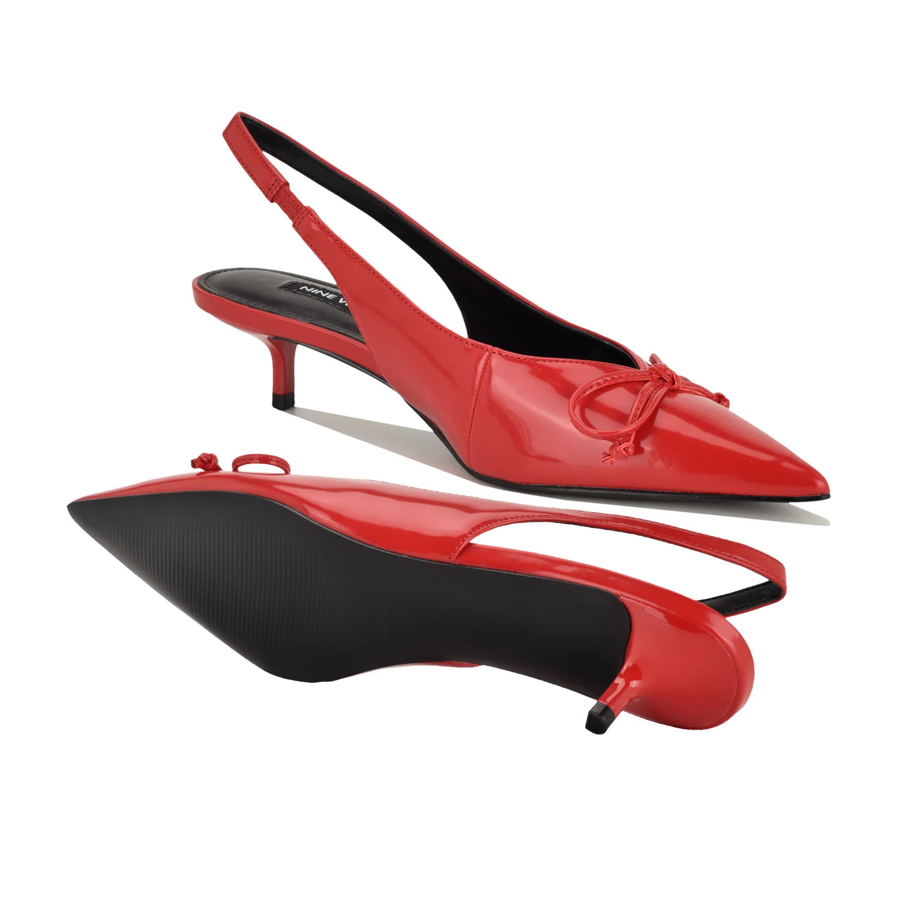 Evaa Kitten Heel Slingback Pumps - Image 4