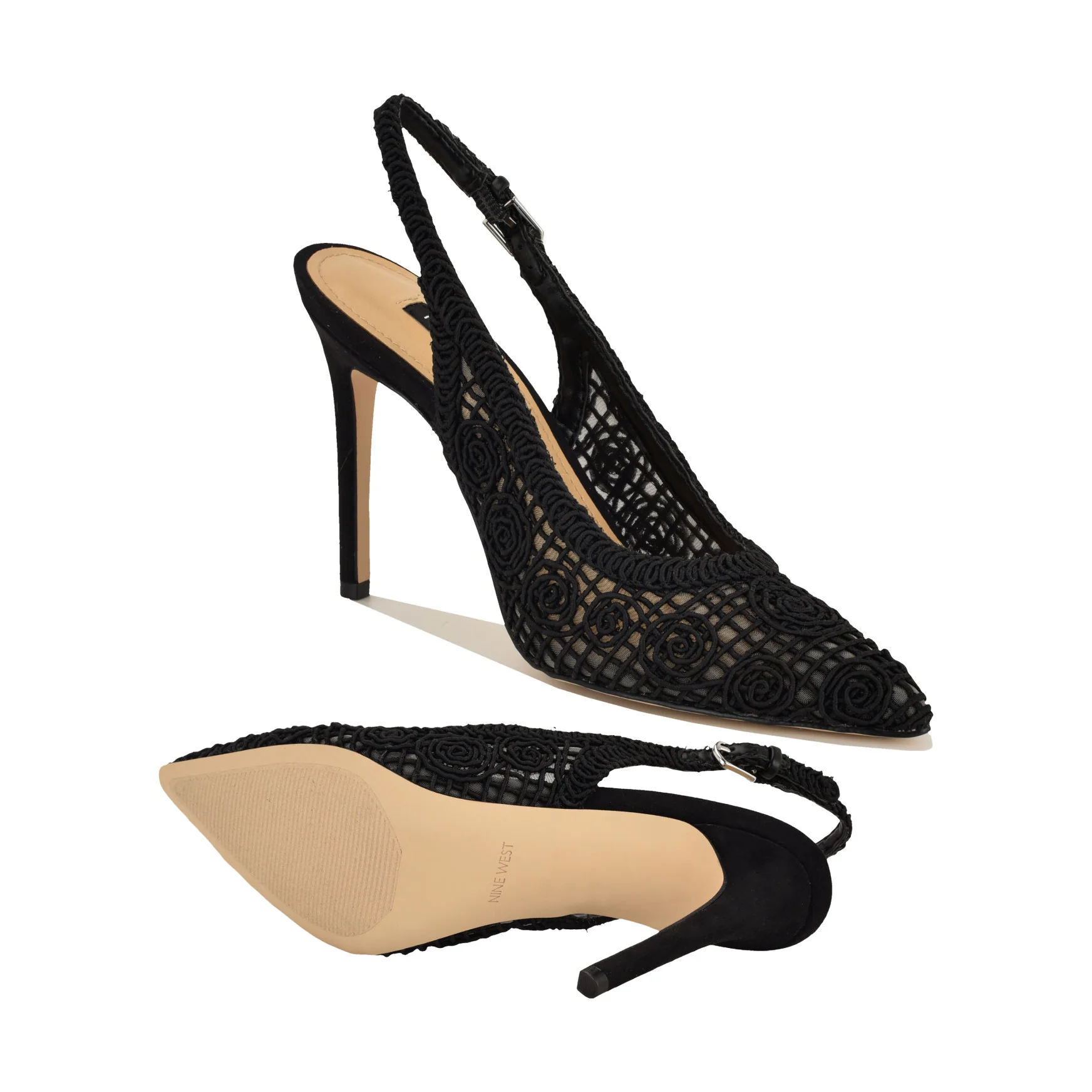 Fantels Woven Slingback Pumps - Image 4
