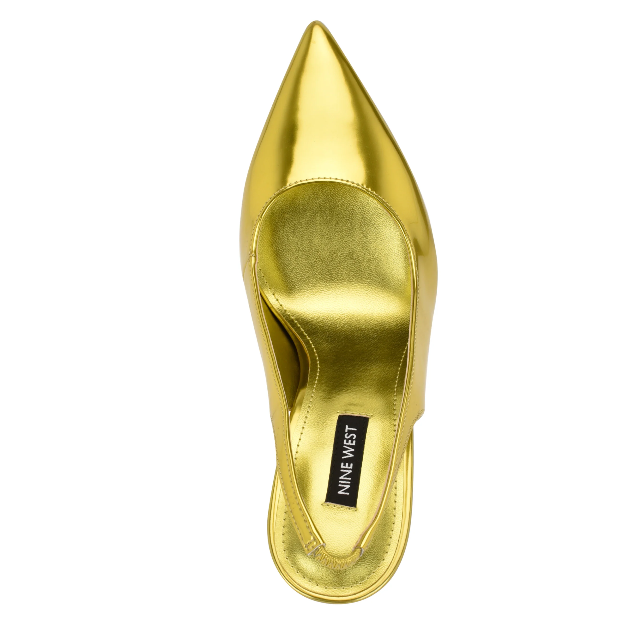 Feather Pointy Toe Slingback Pumps - Image 3