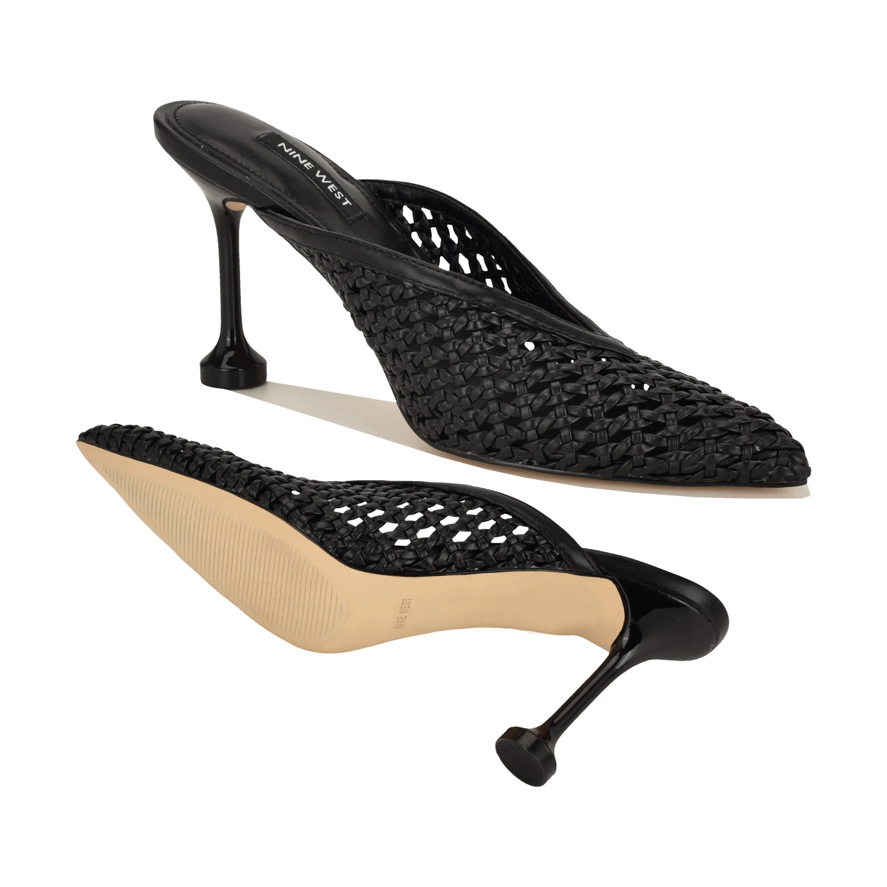 Grasso Woven Mule Pumps - Image 4