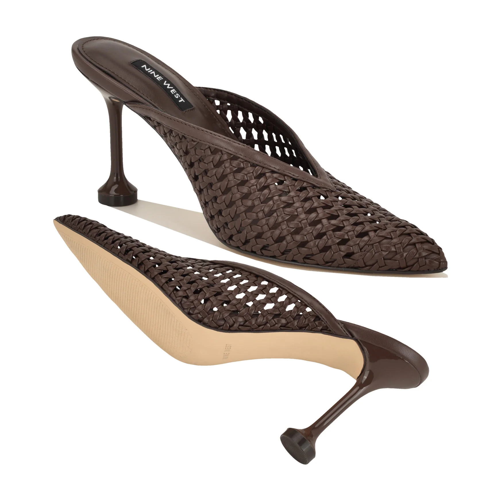 Grasso Woven Mule Pumps - Image 4