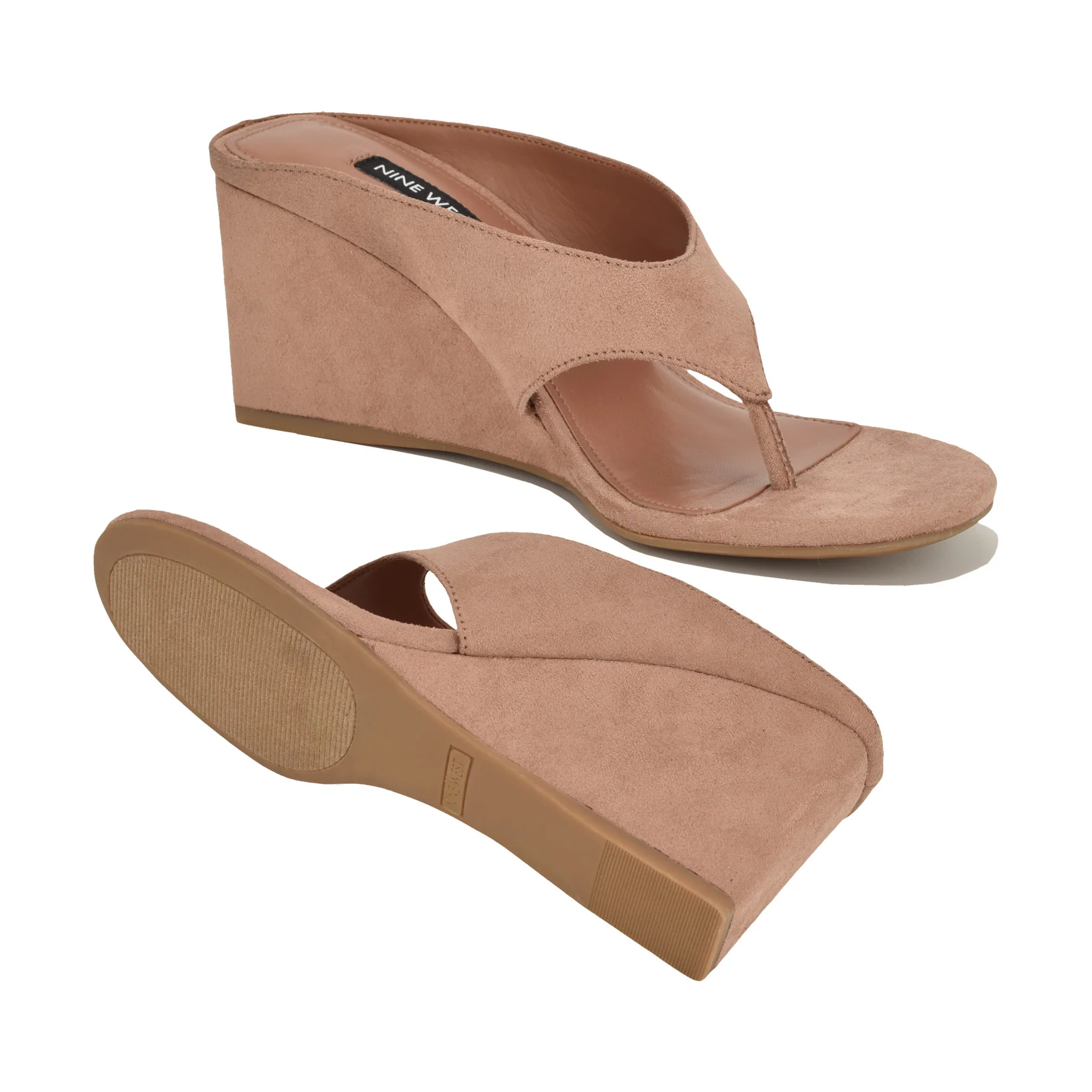 Jadde Thong Wedge Sandals - Image 4