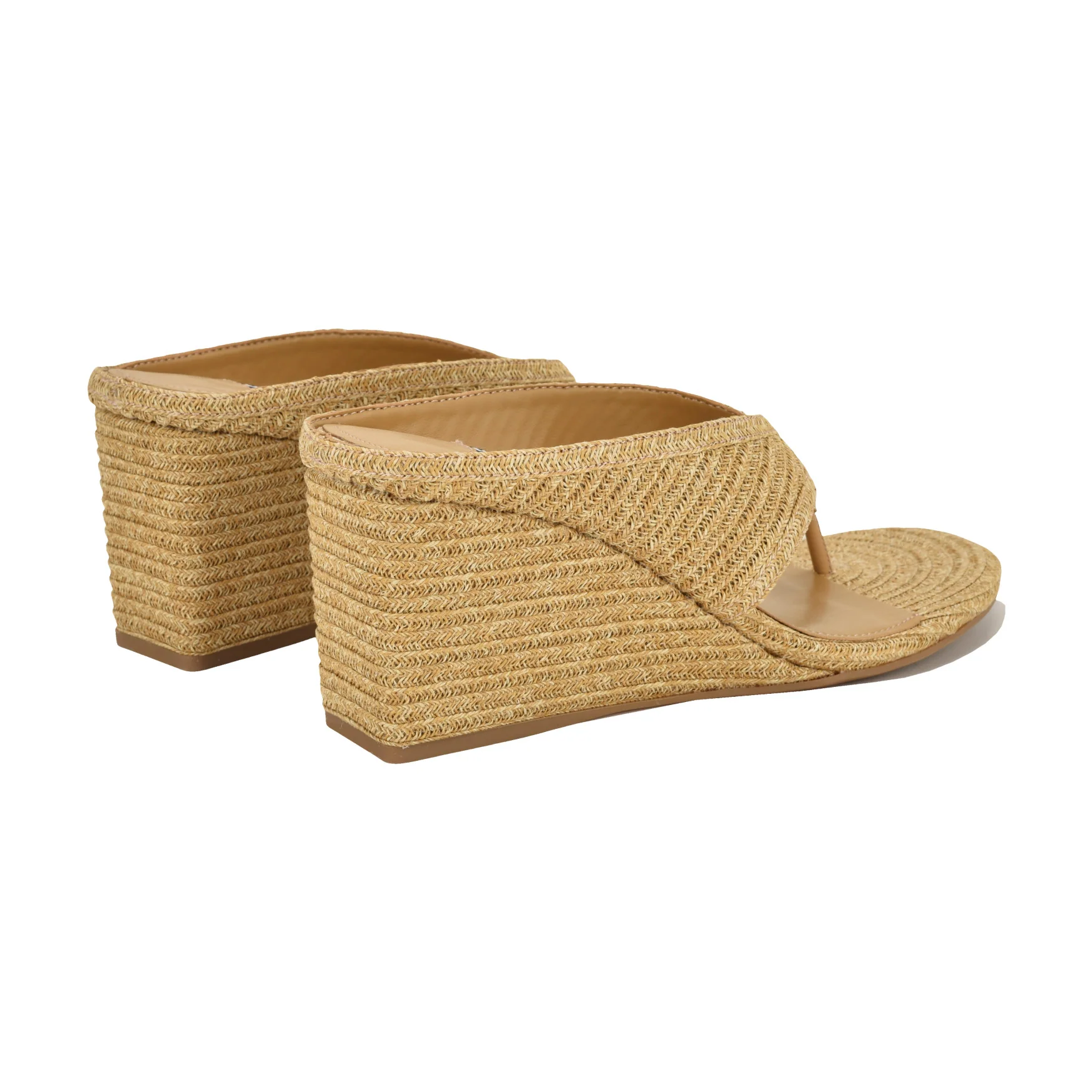 Jadde Thong Wedge Sandals - Image 3