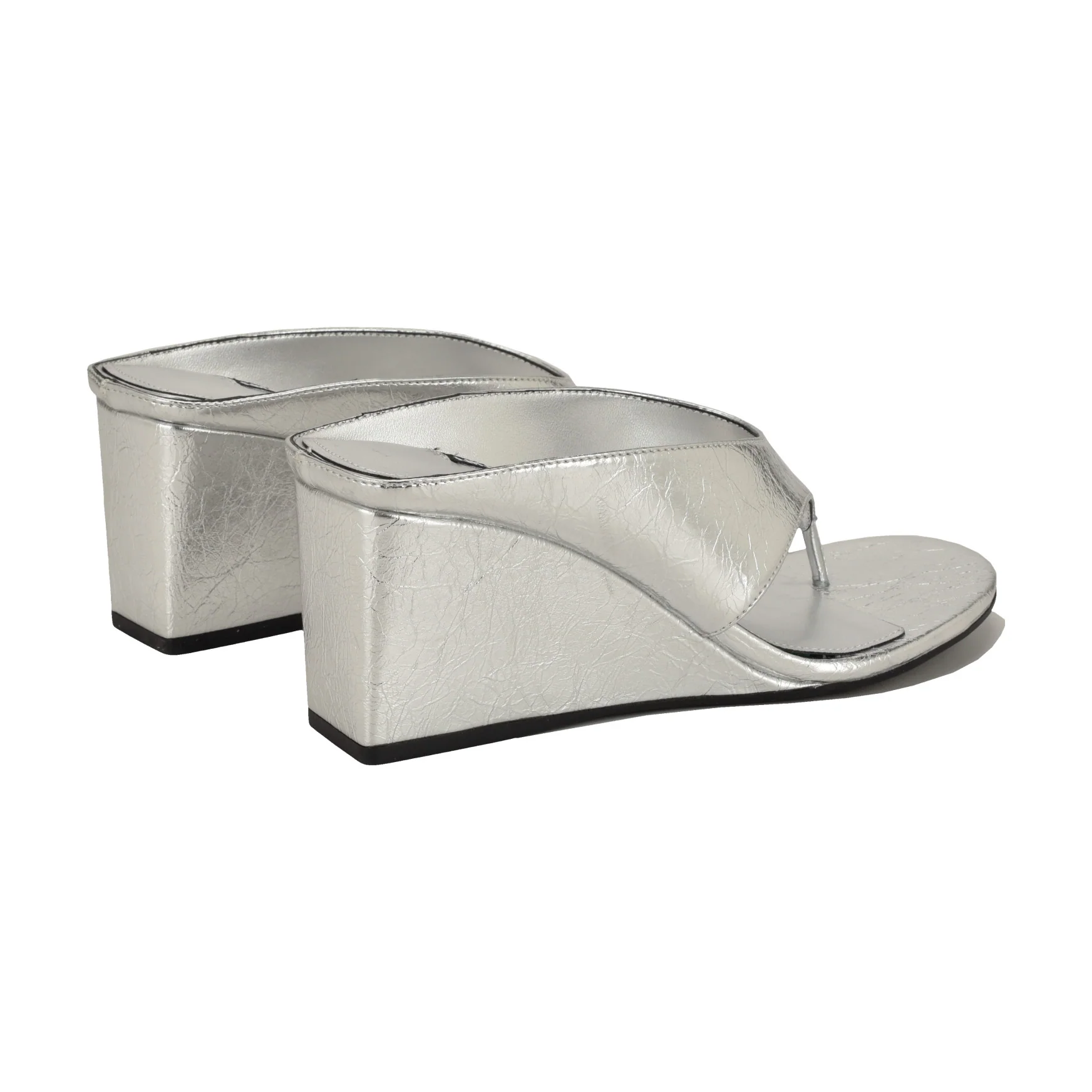 Jadde Thong Wedge Sandals - Image 3