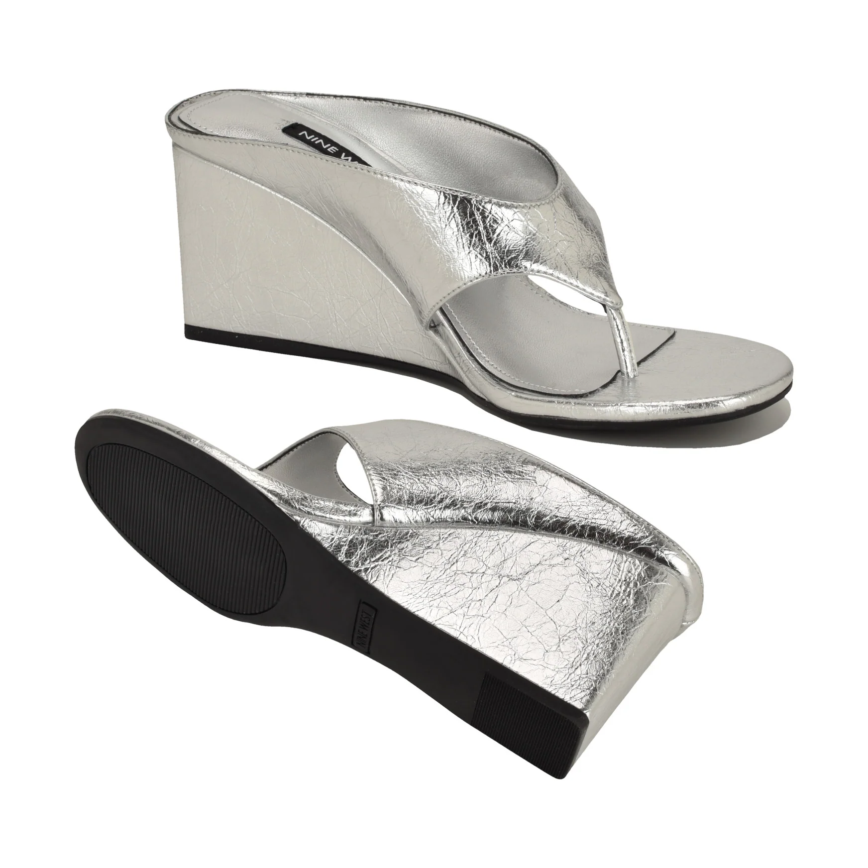 Jadde Thong Wedge Sandals - Image 4