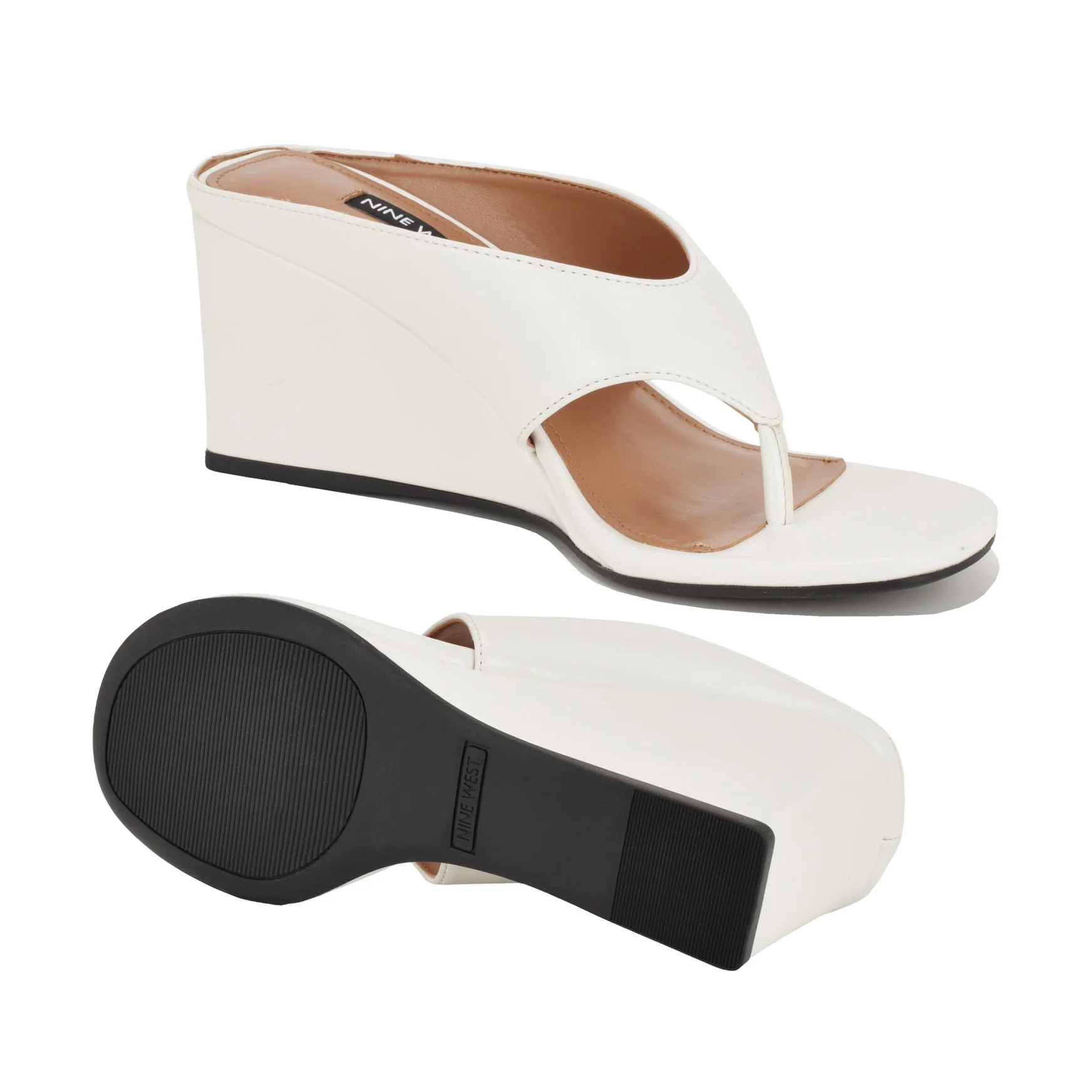 Jadde Thong Wedge Sandals - Image 4