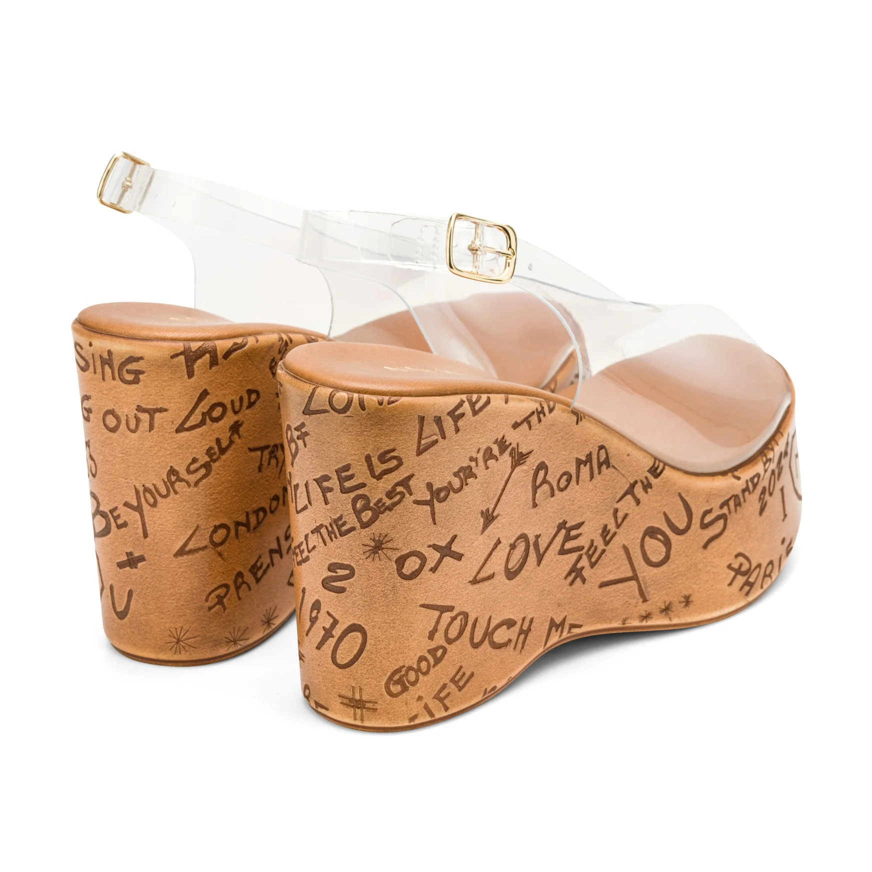Locela Slingback Platform Wedges - Image 3