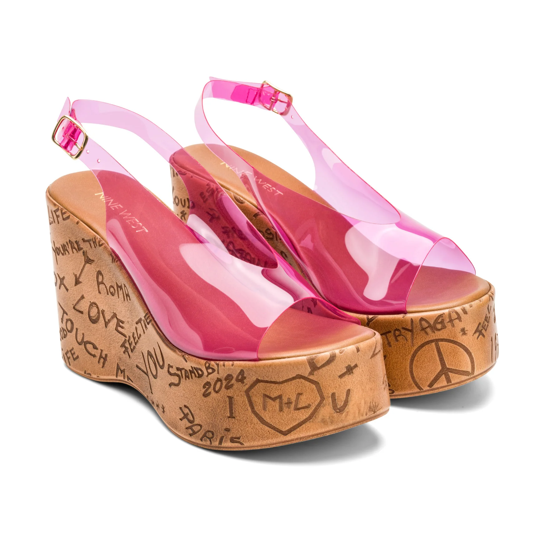 Locela Slingback Platform Wedges - Image 2
