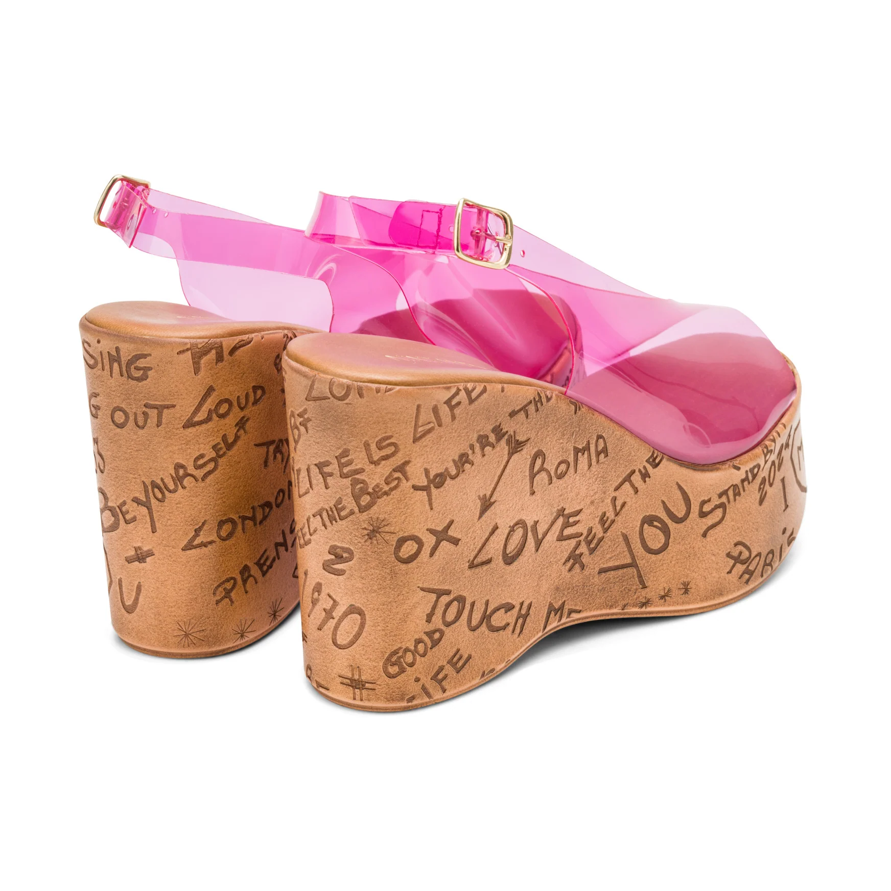 Locela Slingback Platform Wedges - Image 3