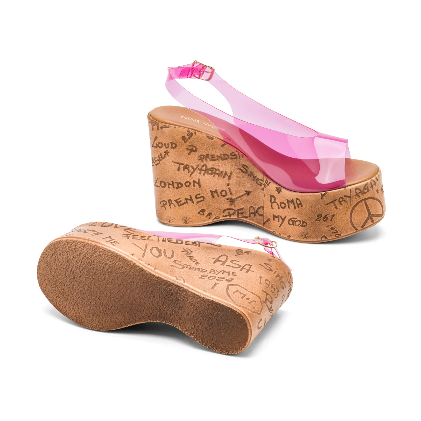 Locela Slingback Platform Wedges - Image 4