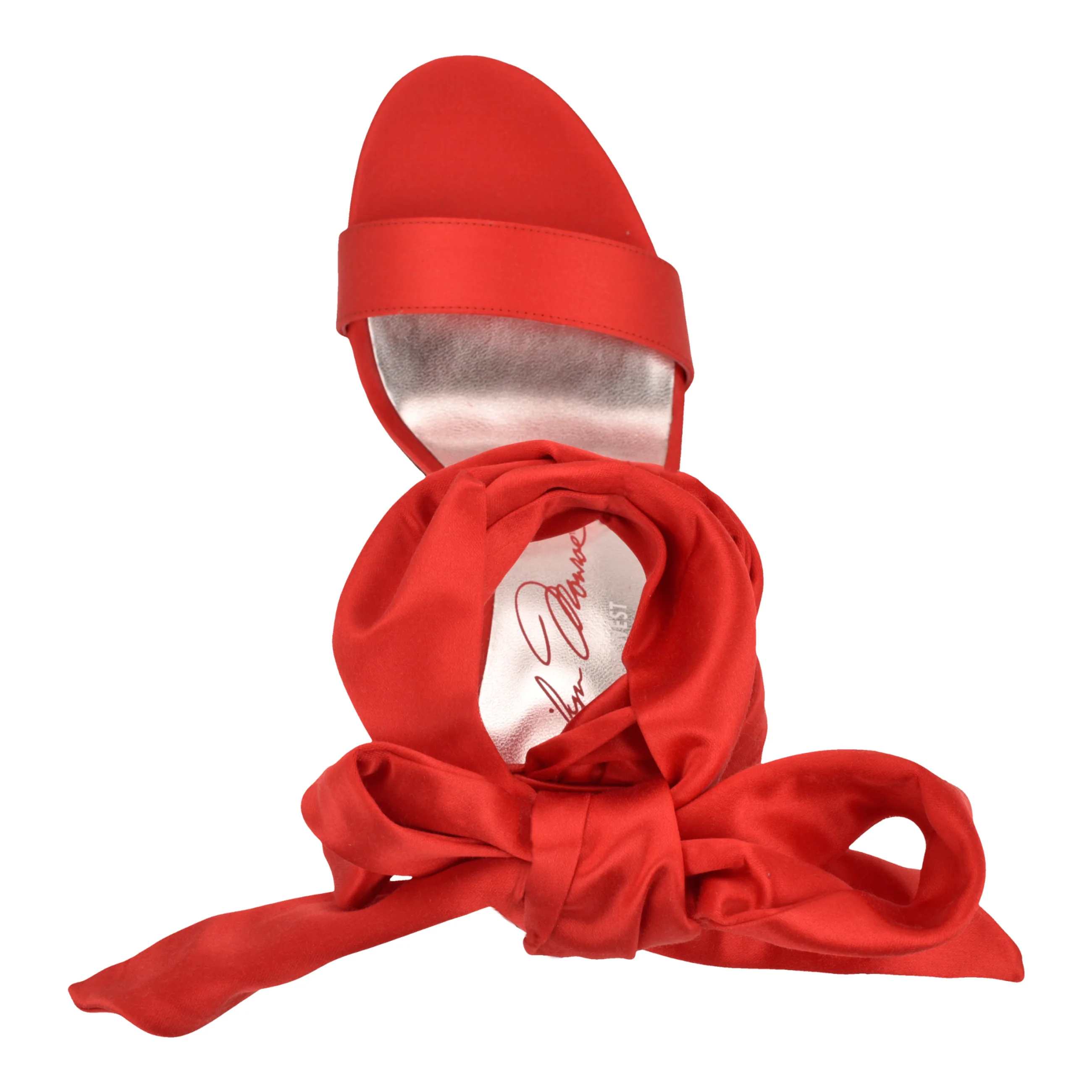 Marilyn Monroe Mmonroe Ankle Wrap Satin Sandals - Image 3