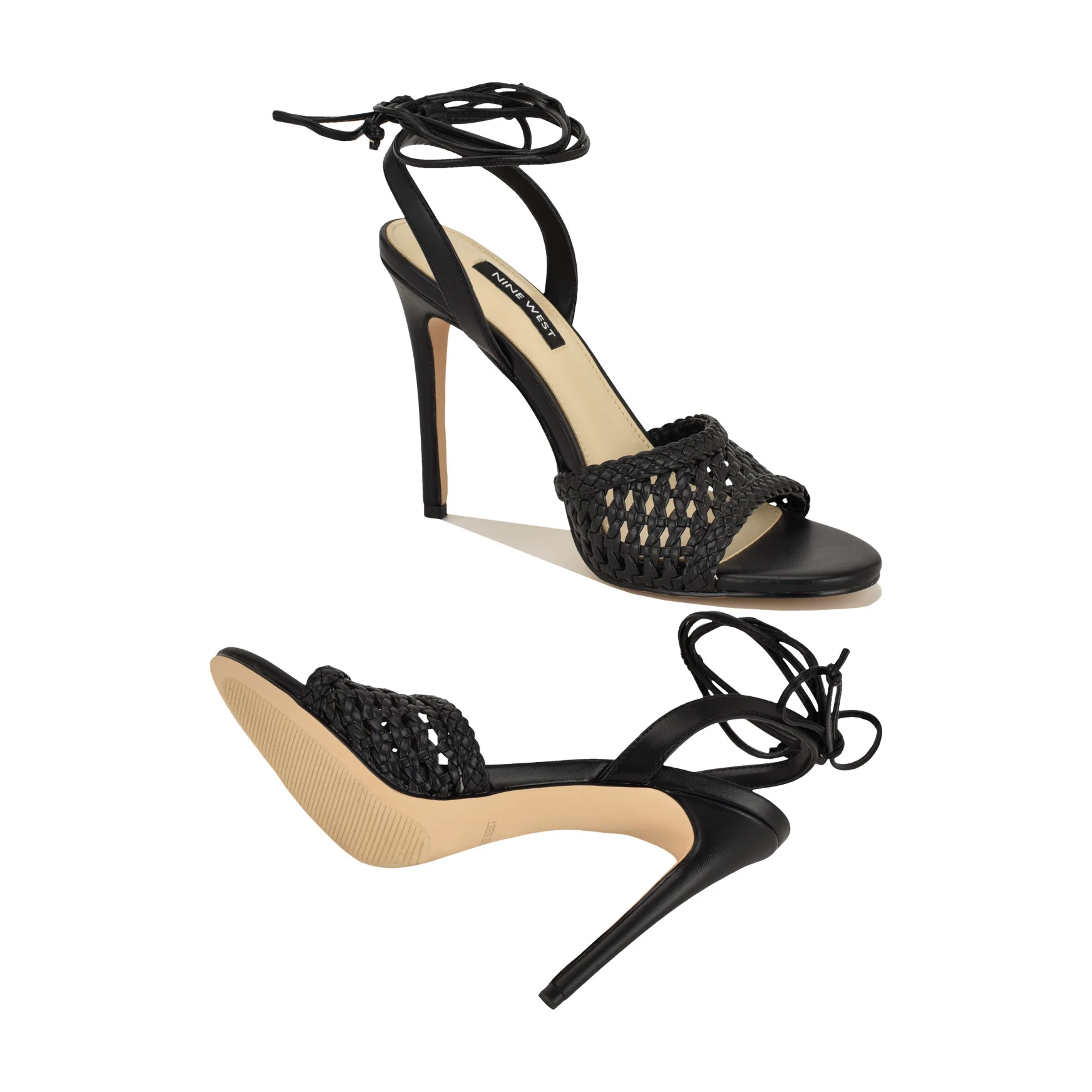 Merta Ankle Wrap Woven Sandals - Image 4