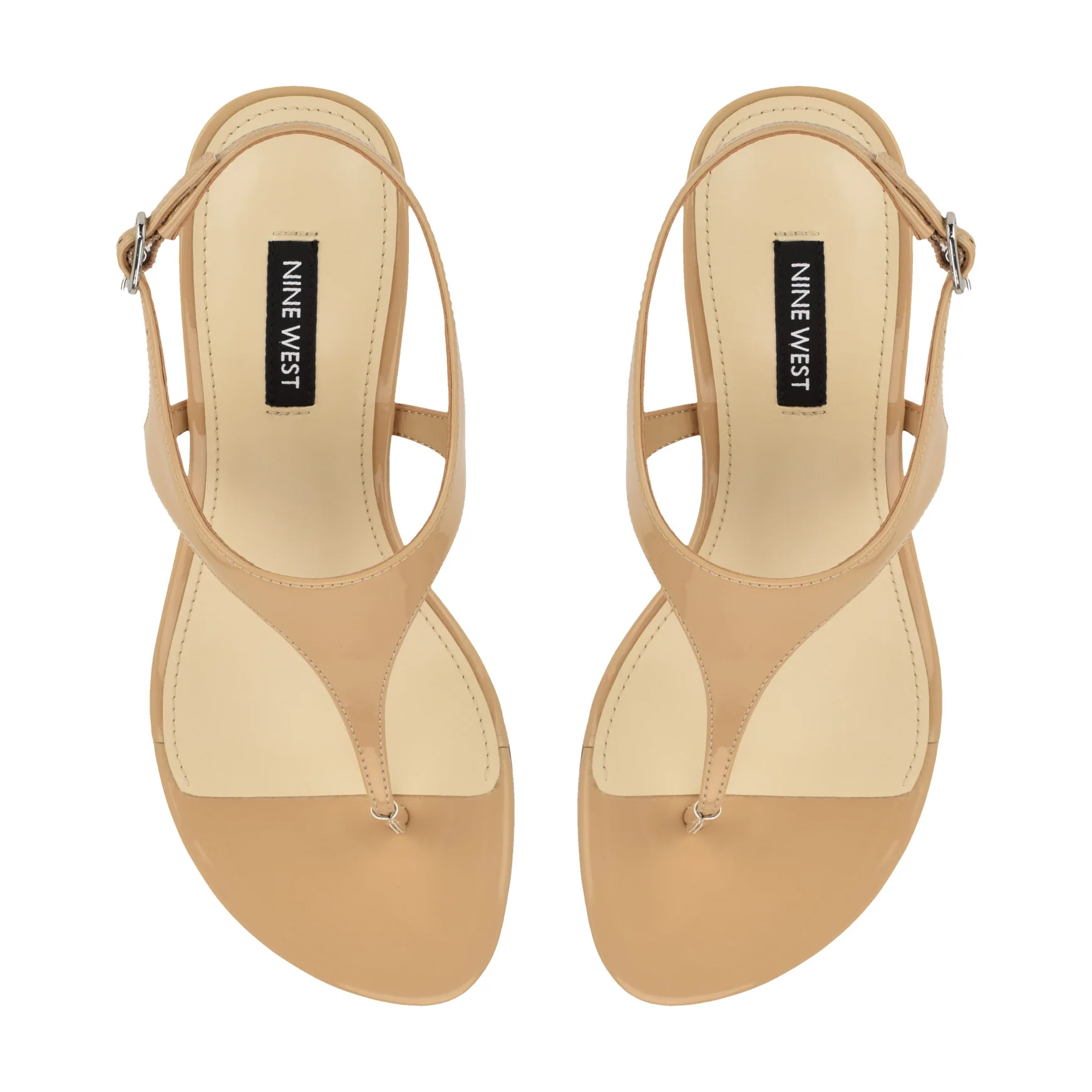 Noir Heeled Thong Sandals - Image 5