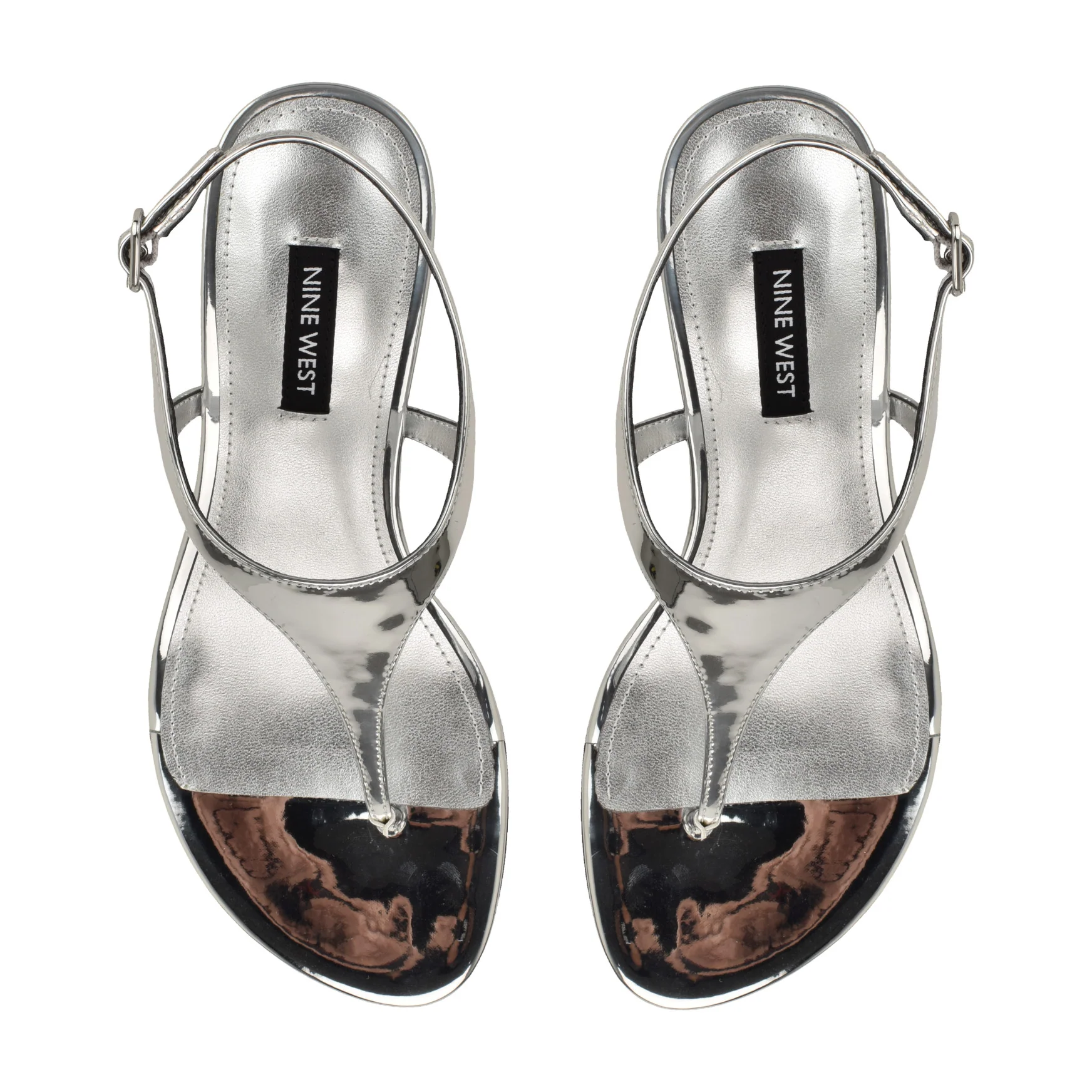 Noir Heeled Thong Sandals - Image 5