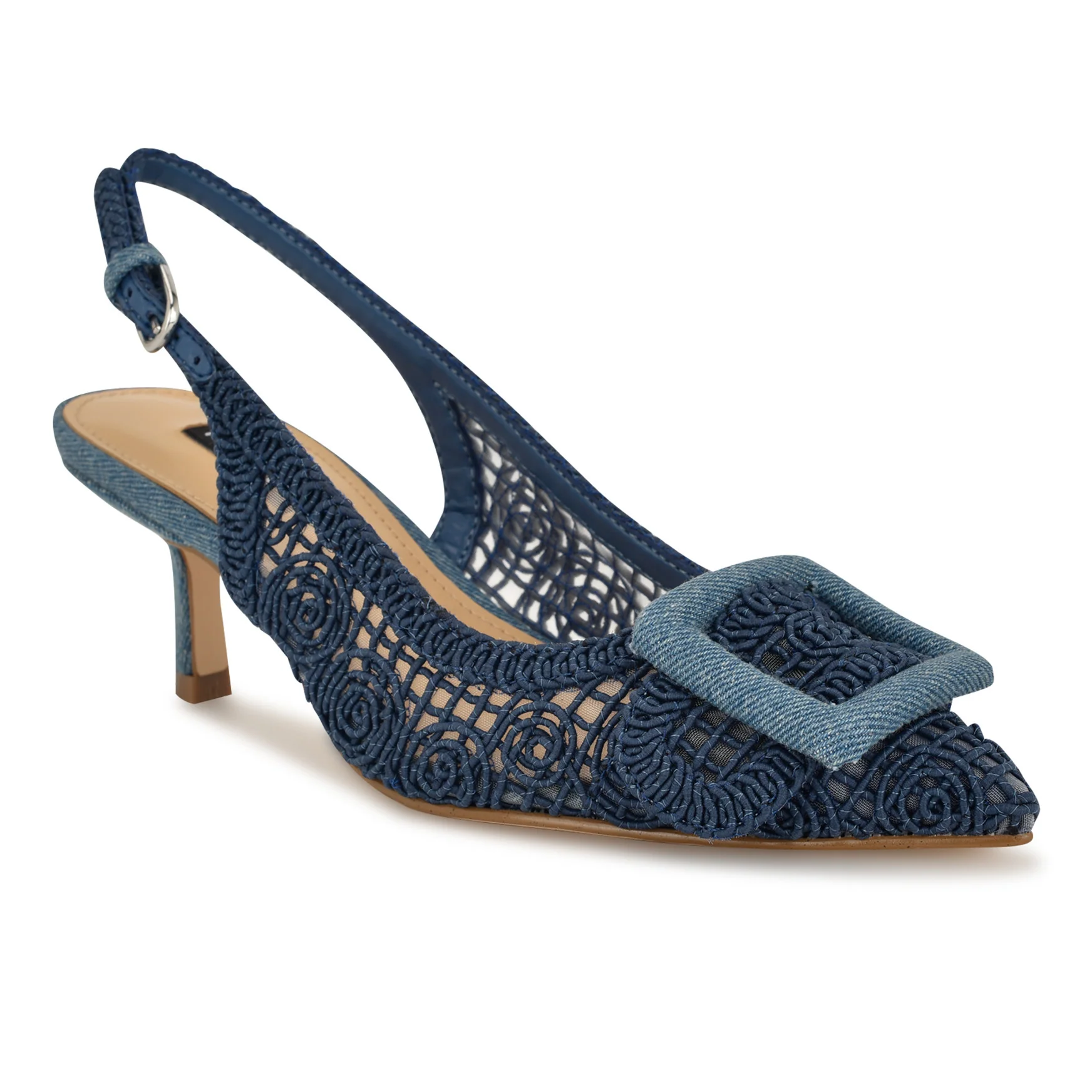 Nolla Woven Slingback Pumps - Image 2