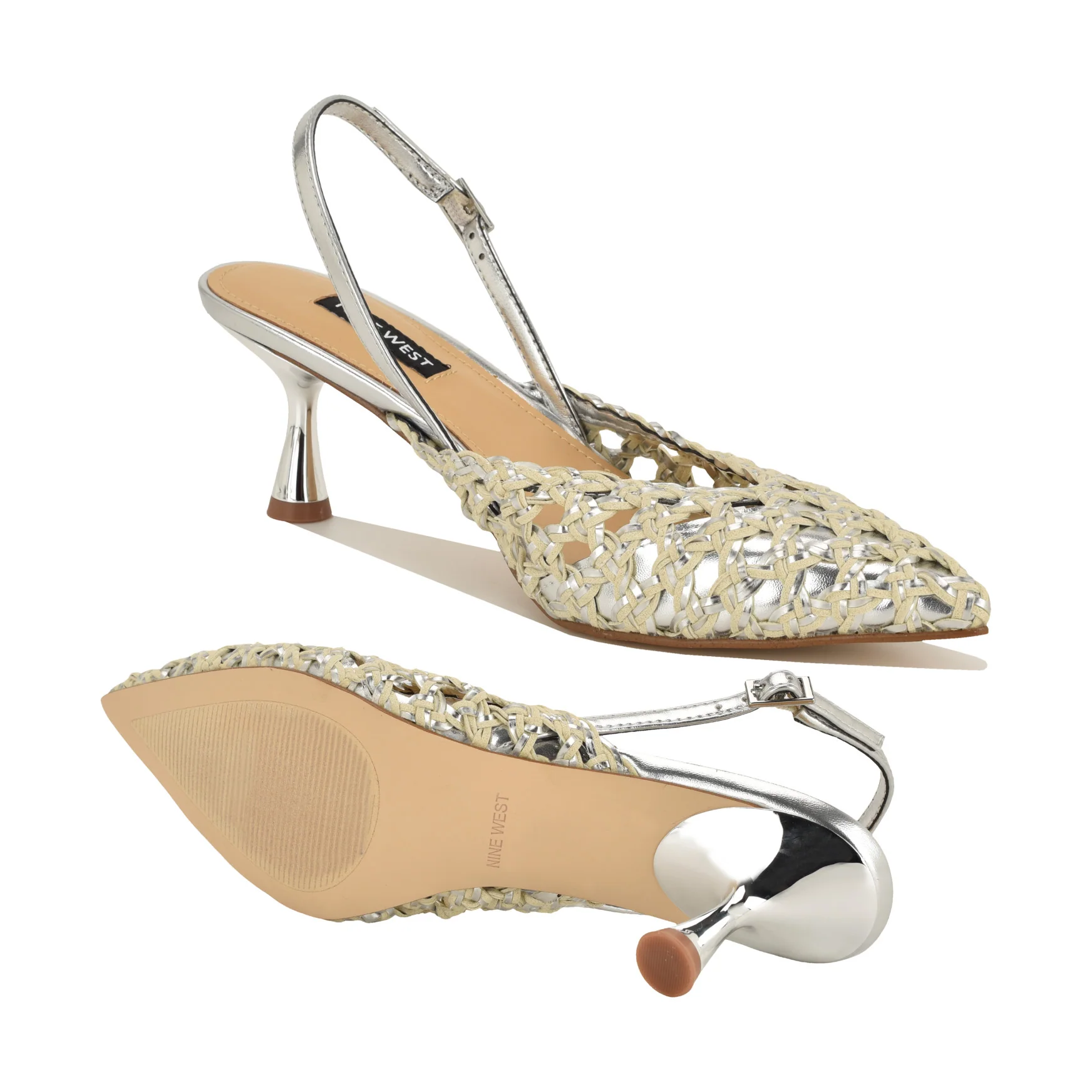 Randela Woven Slingback Pumps - Image 4
