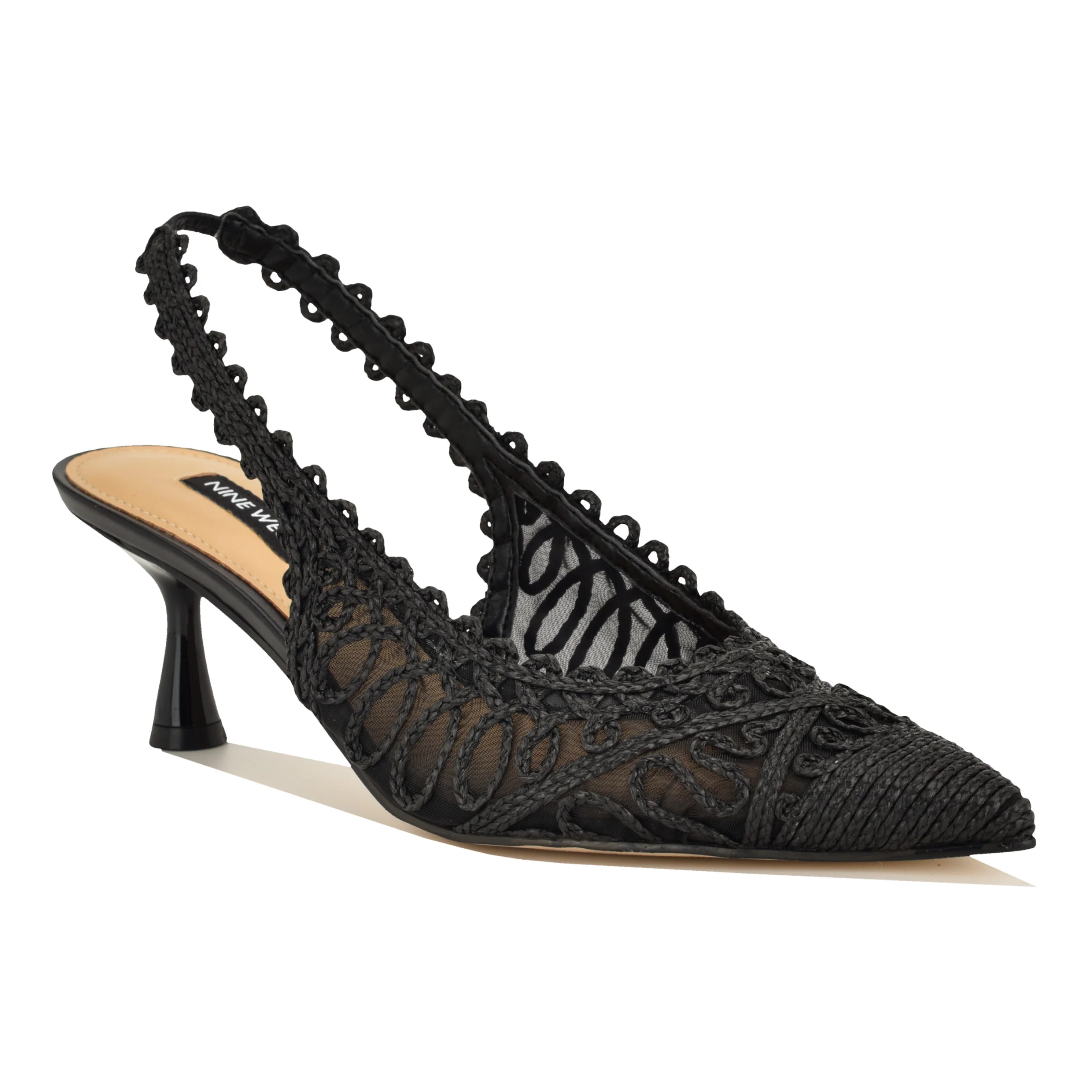 Romaine Woven Slingback Pumps - Image 2