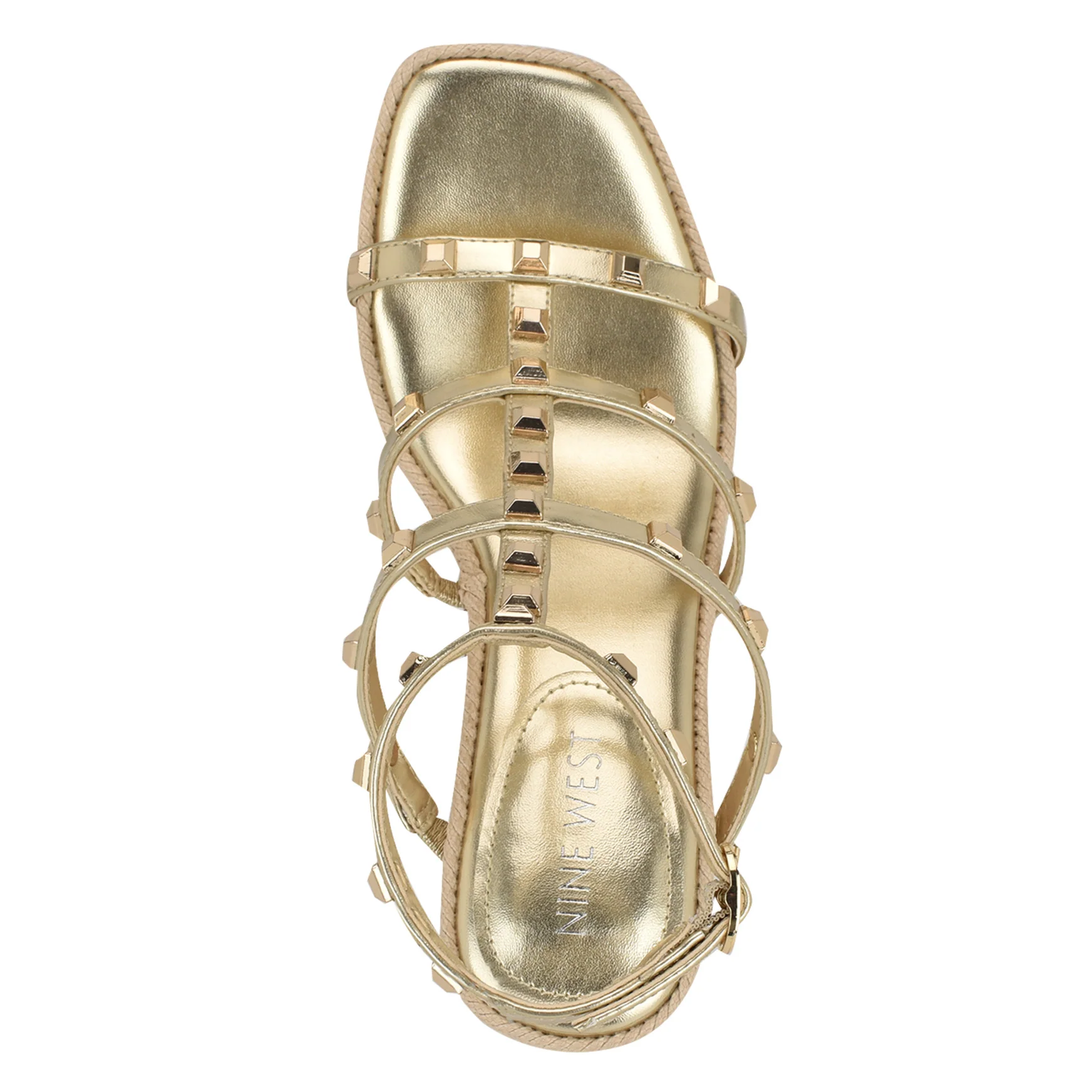 Sardis Studded Wedge Sandals - Image 3