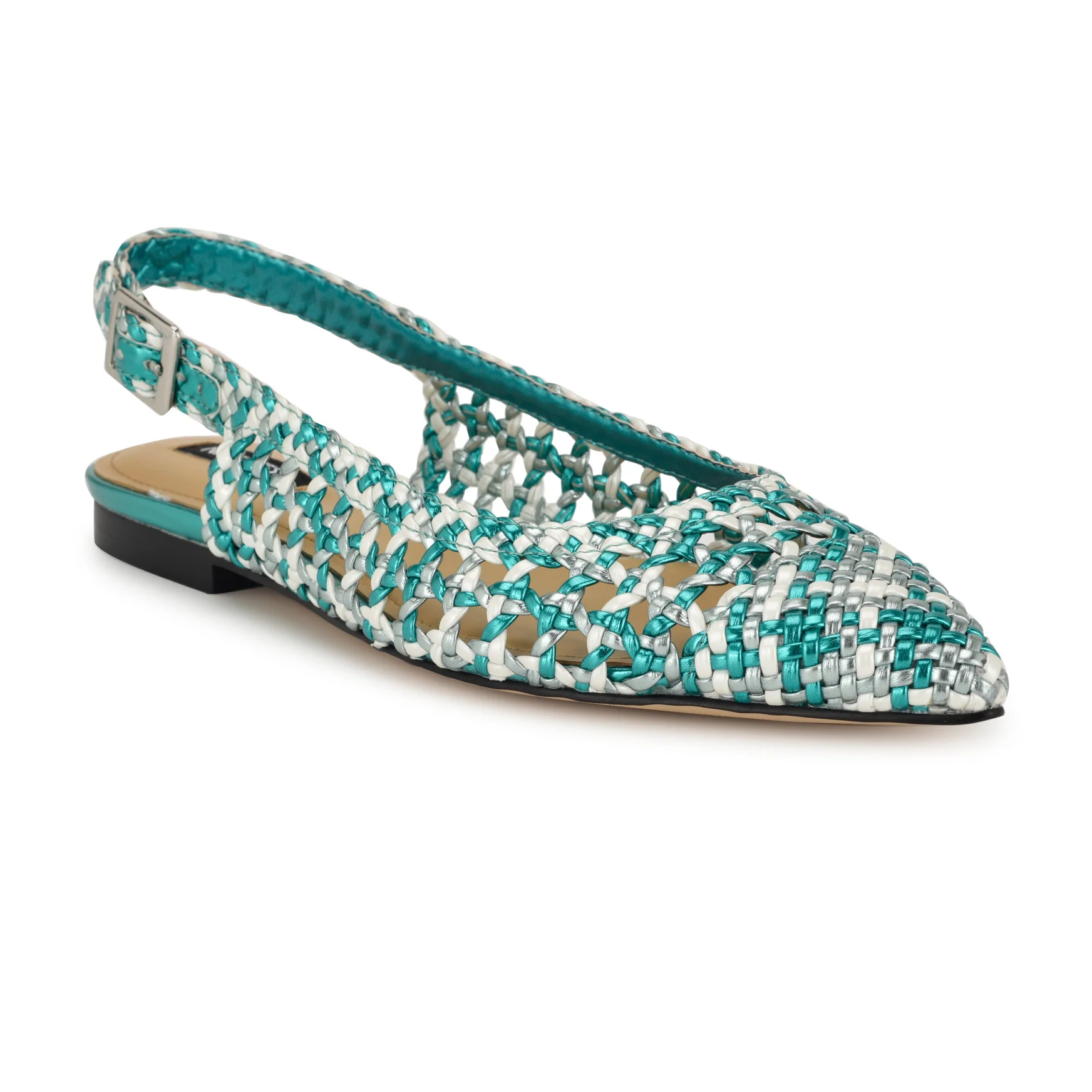 Soel Woven Slingback Flats - Image 2