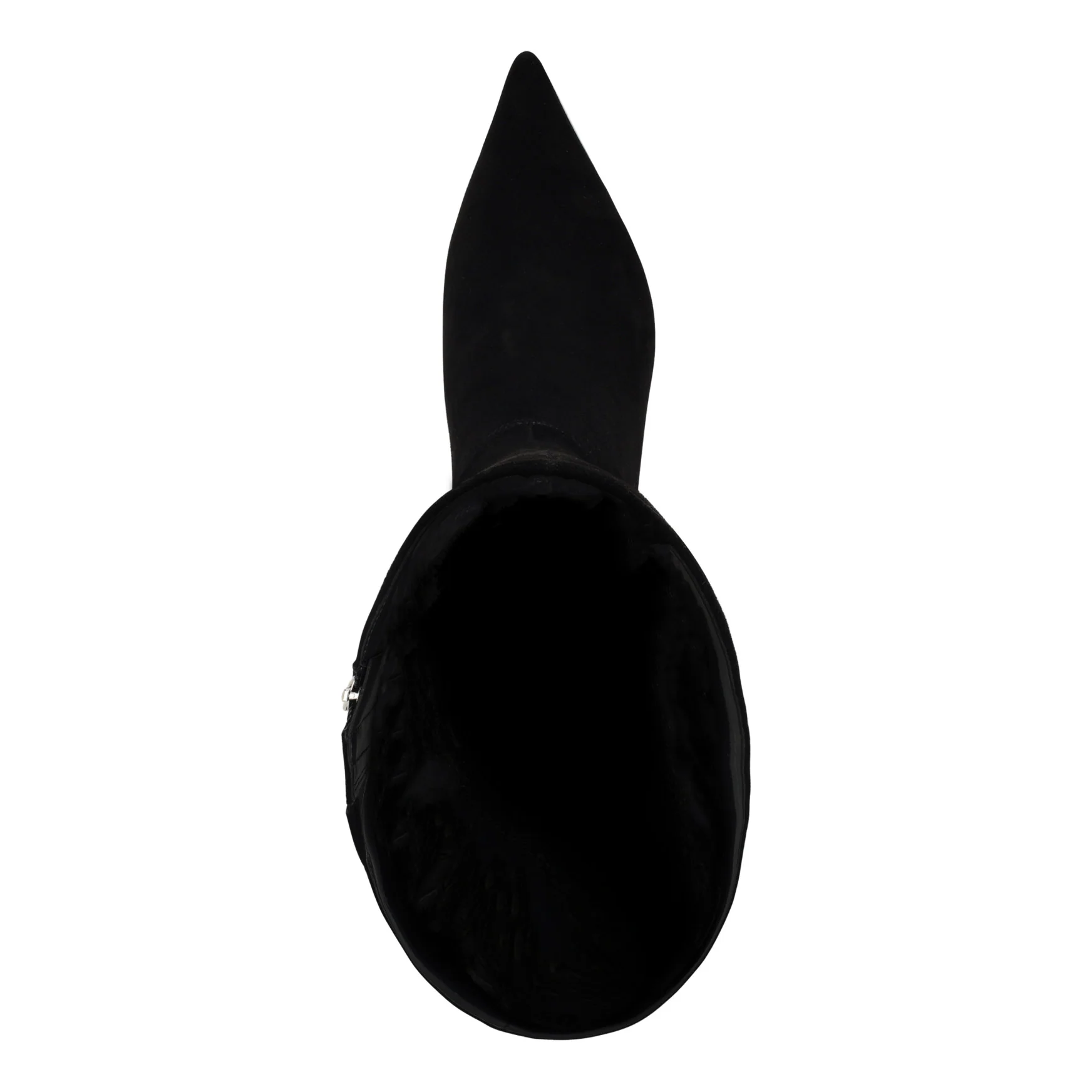 Somas Kitten Heel Knee High Leather Boots - Image 3