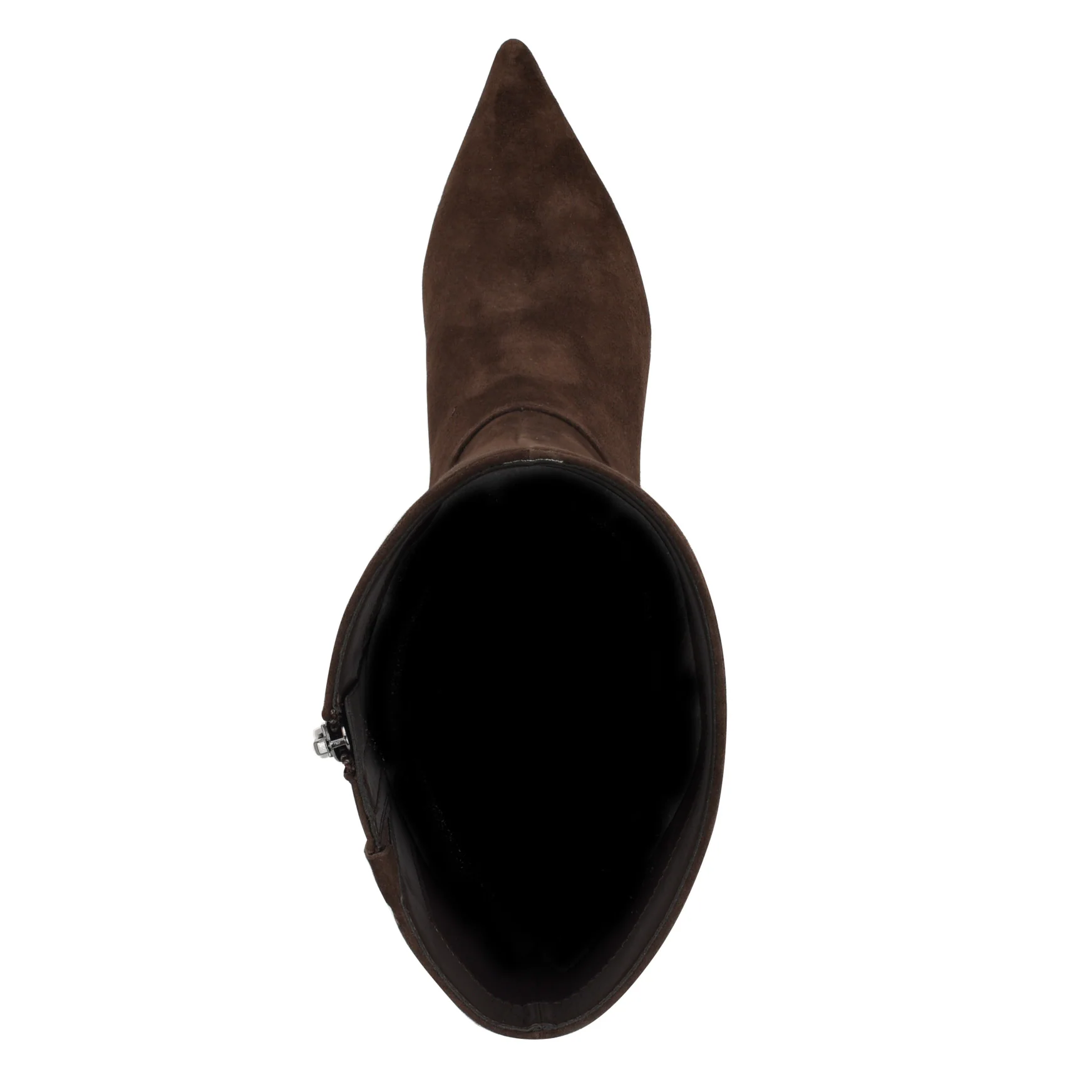Somas Kitten Heel Knee High Leather Boots - Image 3